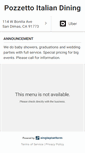 Mobile Screenshot of pozzettoitaliandining.com